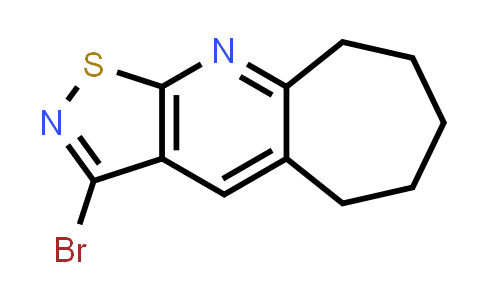 728025-88-5 | 3-Bromo-6,7,8,9-tetrahydro-5H-cyclohepta[b]isothiazolo[4,5-e]pyridine