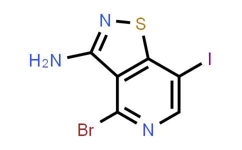 CAS No. 2415255-76-2, 4-溴-7-碘异噻唑并[4,5-c]吡啶-3-胺
