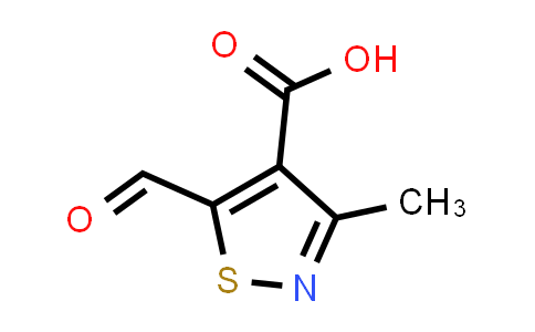 CAS No. 89380-72-3, 5-甲酰基-3-甲基异噻唑-4-羧酸