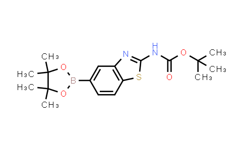 CAS No. 1392846-50-2, 叔丁基(5-(4,4,5,5-四甲基-1,3,2-二氧苯甲醛-2-基)苯并噻唑-2-基)氨基甲酸酯