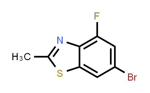 CAS No. 1427433-65-5, 6-溴-4-氟-2-甲苯并噻唑