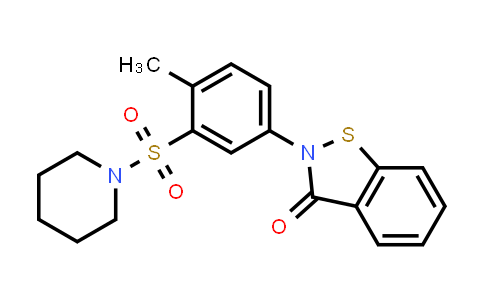 DY831288 | 716376-21-5 | 2-[4-甲基-3-(哌啶-1-磺酰基)苯基]-2,3-二氢-1,2-苯并噻唑-3-酮