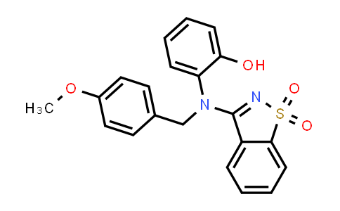 MC831290 | 663199-63-1 | 2-[(1,1-Dioxido-1,2-benzisothiazol-3-yl)(4-methoxybenzyl)amino]phenol