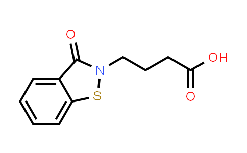 CAS No. 89139-50-4, 4-(3-氧代-2,3-二氢-1,2-苯并噻唑-2-基)丁酸