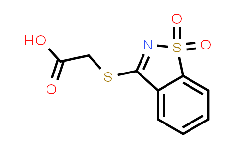 DY831297 | 854357-37-2 | 2-[(1,1-二氧代-1,2-苯并噻唑-3-基)硫烷基]乙酸