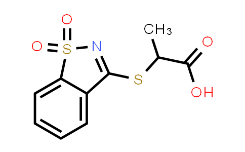 DY831299 | 848179-09-9 | 2-[(1,1-dioxo-1,2-benzothiazol-3-yl)sulfanyl]propanoic acid