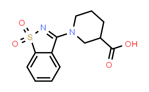 CAS No. 871478-69-2, 1-(1,1-二氧-1,2-苯并噻唑-3-基)哌啶-3-羧酸