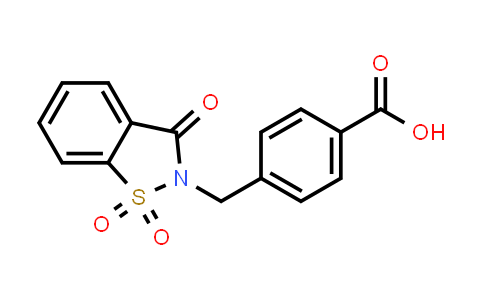 694473-93-3 | 4-((1,1-Dioxido-3-oxobenzo[d]isothiazol-2(3h)-yl)methyl)benzoic acid