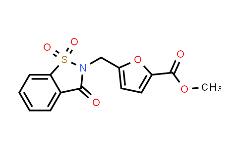 MC831310 | 771499-20-8 | 5-((1,1-二氧代-3-氧代苯并[d]异噻唑-2(3H)-基)甲基)呋喃-2-羧酸甲酯