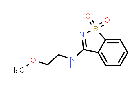 CAS No. 294874-19-4, 3-((2-甲氧基乙基)氨基)苯并[d]异噻唑1,1-二氧化物
