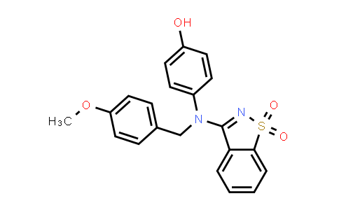 CAS No. 433254-23-0, 3-((4-羟基苯基)(4-甲氧基苄基)氨基)苯并[d]异噻唑1,1-二氧化物