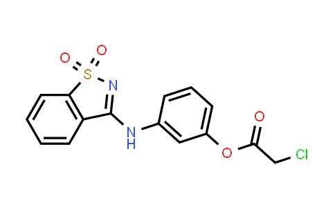 DY831327 | 958697-63-7 | 3-[(1,1-Dioxido-1,2-benzisothiazol-3-yl)amino]phenyl 2-chloroacetate