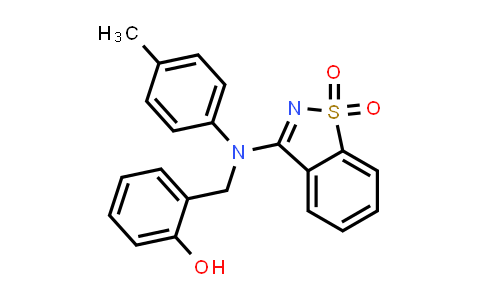 CAS No. 433315-00-5, 3-((2-羟基苄基)(对甲苯基)氨基)苯并[d]异噻唑1,1-二氧化物