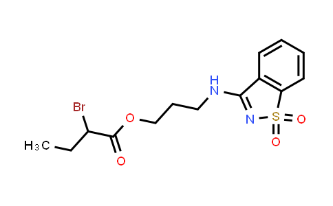 DY831336 | 591212-97-4 | 3-((1,1-Dioxidobenzo[d]isothiazol-3-yl)amino)propyl 2-bromobutanoate