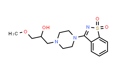 510737-47-0 | 3-(4-(2-Hydroxy-3-methoxypropyl)piperazin-1-yl)benzo[d]isothiazole 1,1-dioxide