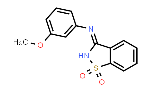 CAS No. 312592-03-3, 3-((3-甲氧基苯基)亚氨基)-2,3-二氢苯并[d]异噻唑1,1-二氧化物