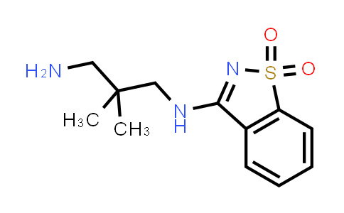 CAS No. 345972-21-6, 3-((3-氨基-2,2-二甲基丙基)氨基)苯并[d]异噻唑1,1-二氧化物