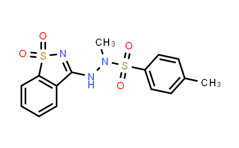 DY831349 | 13255-98-6 | N'-(1,1-dioxidobenzo[d]isothiazol-3-yl)-N,4-dimethylbenzenesulfonohydrazide