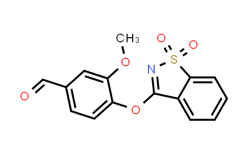 DY831356 | 298217-25-1 | 4-((1,1-Dioxidobenzo[d]isothiazol-3-yl)oxy)-3-methoxybenzaldehyde
