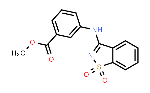 CAS No. 497088-59-2, 3-((1,1-二氧化苯并[d]异噻唑-3-基)氨基)苯甲酸甲酯