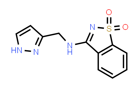 CAS No. 1171186-90-5, 3-(((1H-吡唑-3-基)甲基)氨基)苯并[d]异噻唑1,1-二氧化物