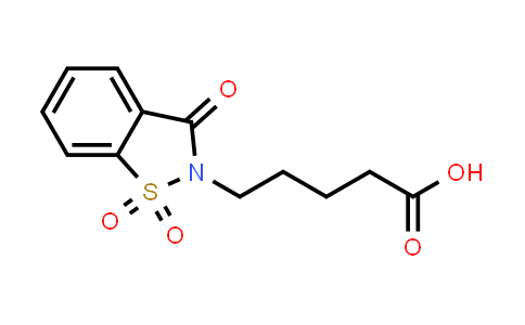 CAS No. 83747-22-2, 5-(1,1-二氧化-3-氧代苯并[d]异噻唑-2(3H)-基)戊烷油酸