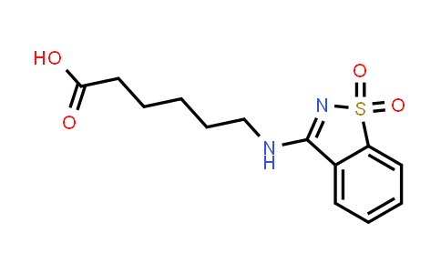DY831380 | 729582-16-5 | 6-[(1,1-Dioxido-1,2-benzisothiazol-3-yl)amino]hexanoic acid