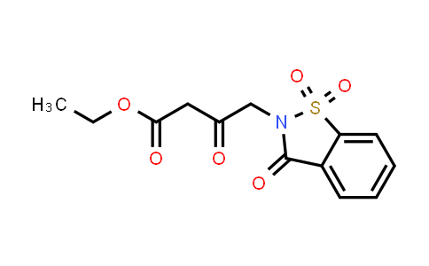 DY831381 | 730951-32-3 | N-(3'-ethoxycarbonyl-2'-oxopropyl)-1,2-benzisothiazol-3(2H)-one 1,1-dioxide