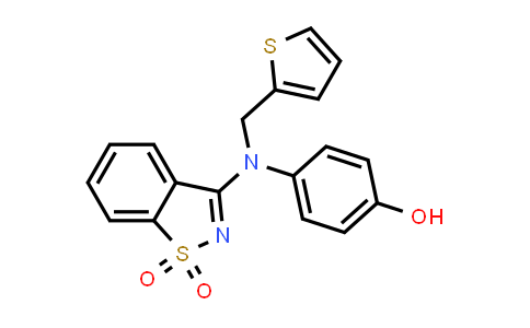 443319-38-8 | 3-((4-Hydroxyphenyl)(thiophen-2-ylmethyl)amino)benzo[d]isothiazole 1,1-dioxide