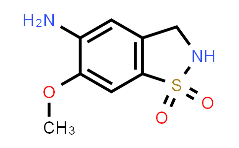 CAS No. 2903923-09-9, 5-氨基-6-甲氧基-2,3-二氢苯并[d]异噻唑1,1-二氧化物