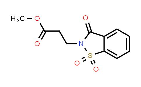 DY831411 | 22010-99-7 | Methyl 3-(1,1-dioxido-3-oxobenzo[d]isothiazol-2(3h)-yl)propanoate