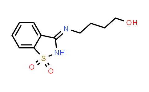 CAS No. 299202-85-0, 3-((4-Hydroxybutyl)imino)-2,3-dihydrobenzo[d]isothiazole 1,1-dioxide