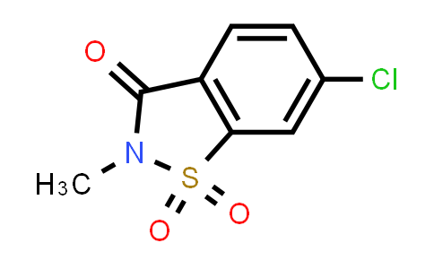 CAS No. 6202-68-2, 6-Chloro-2-methylbenzo[d]isothiazol-3(2h)-one 1,1-dioxide