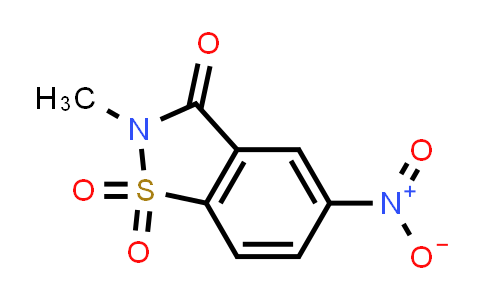CAS No. 90196-49-9, 2-Methyl-5-nitrobenzo[d]isothiazol-3(2h)-one 1,1-dioxide
