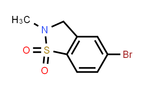CAS No. 1254319-63-5, 5-Bromo-2-methyl-2,3-dihydrobenzo[d]isothiazole 1,1-dioxide