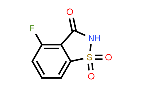 CAS No. 120257-03-6, 4-Fluorobenzo[d]isothiazol-3(2H)-one 1,1-dioxide