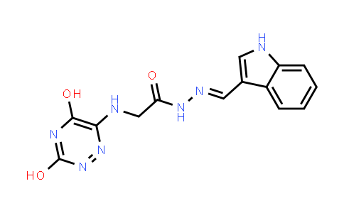 307508-65-2 | (E)-N'-((1H-吲哚-3-基)甲基烯)-2-((3,5-二羟基-1,2,4-三嗪-6-基)氨基)乙酰肼