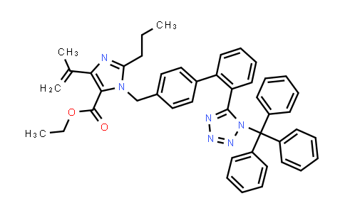 157356-74-6 | 乙基4-(丙-1-烯-2-基)-2-丙基-1-((2'-(1-三苯基-1H-四唑-5-基)-[1,1'-联苯基]-4-基)甲基)-1H-咪唑-5-羧酸酯