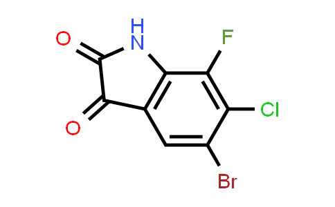 CAS No. 2297598-35-5, 5-Bromo-6-chloro-7-fluoroindoline-2,3-dione