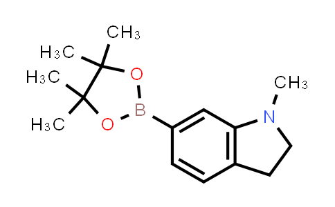 CAS No. 1404110-01-5, 1-Methyl-6-(4,4,5,5-tetramethyl-1,3,2-dioxaborolan-2-yl)indoline