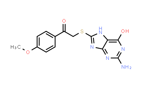 486408-48-4 | 2-[(2-氨基-6-羟基-7h-嘌呤-8-基)硫烷基]-1-(4-甲氧基苯基)乙-1-酮