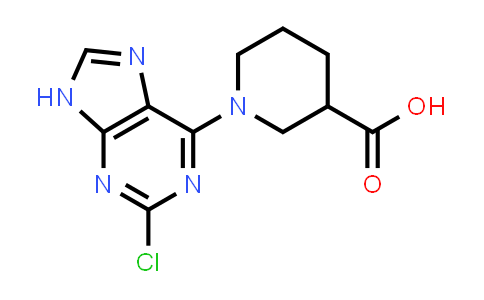 919719-34-9 | 1-(2-Chloro-9H-purin-6-yl)piperidine-3-carboxylic acid