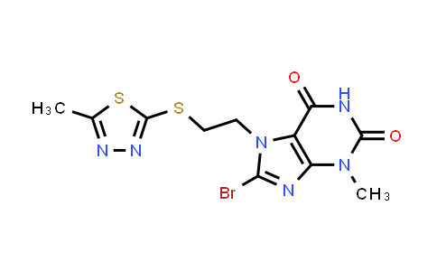 476482-48-1 | 8-Bromo-3-methyl-7-(2-((5-methyl-1,3,4-thiadiazol-2-yl)thio)ethyl)-3,7-dihydro-1H-purine-2,6-dione