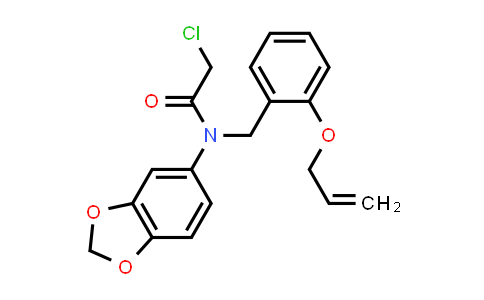 851452-58-9 | n-(1,3-Dioxaindan-5-yl)-2-chloro-n-{[2-(prop-2-en-1-yloxy)phenyl]methyl}acetamide