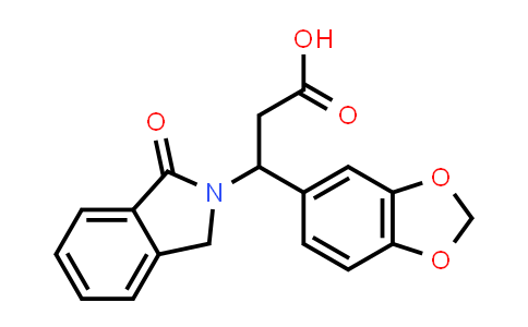 478079-06-0 | 3-(苯并[d][1,3]二氧戊环-5-基)-3-(1-氧代异吲哚啉-2-基)丙酸