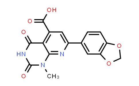 879303-83-0 | 7-(1,3-Dioxaindan-5-yl)-1-methyl-2,4-dioxo-1h,2h,3h,4h-pyrido[2,3-d]pyrimidine-5-carboxylic acid