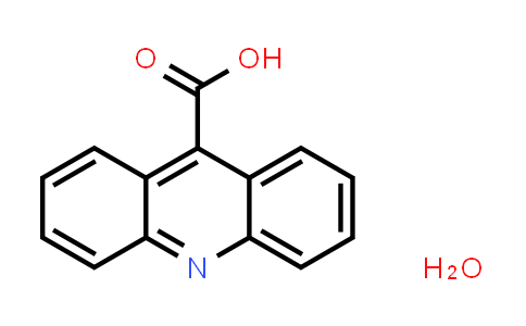 CAS No. 206557-00-8, 9-Acridinecarboxylic acid, monohydrate