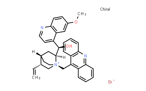 466639-23-6 | (1S,2S,4S,5R)-1-(吖啶-9-基甲基)-2-((R)-羟基(6-甲氧基喹啉-4-基)甲基)-5-乙烯基奎宁环-1-鎓(溴化物)