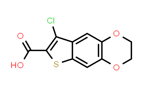 854357-34-9 | 6-Chloro-10,13-dioxa-4-thiatricyclo[7.4.0.0,3,7]trideca-1(9),2,5,7-tetraene-5-carboxylic acid