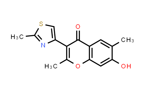 66780-41-4 | 7-Hydroxy-2,6-dimethyl-3-(2-methyl-4-thiazolyl)-4H-1-benzopyran-4-one